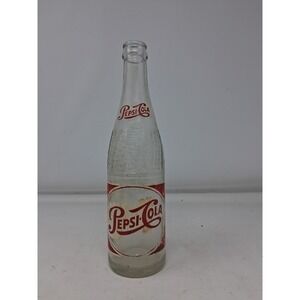 Pepsi Cola  red and white 10 oz. Soda Bottle  NEW YORK, N.Y